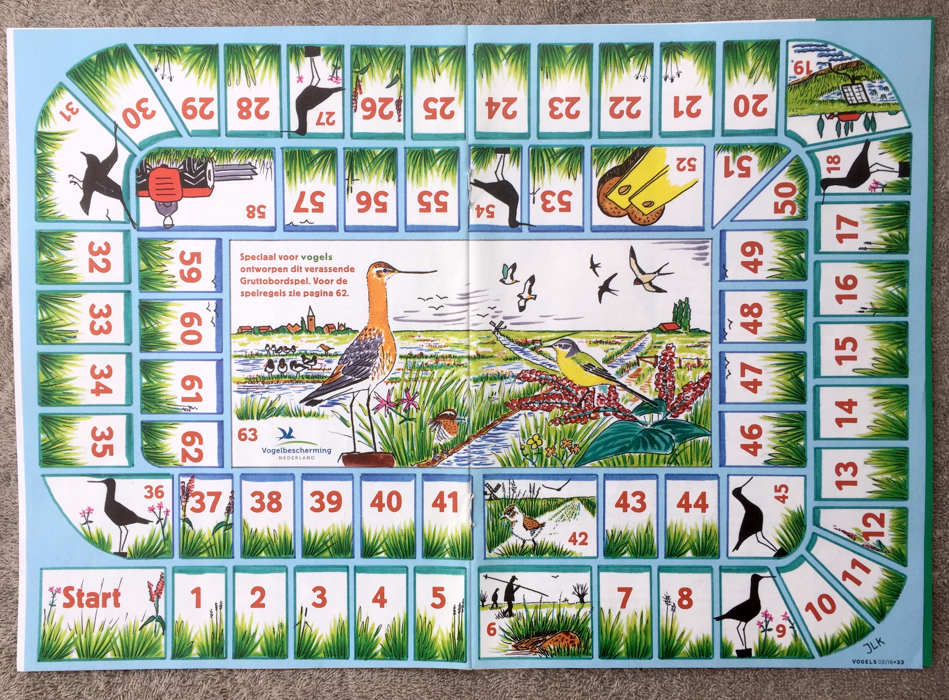 Gruttobordspel: Ganzenbord Vogelbescherming