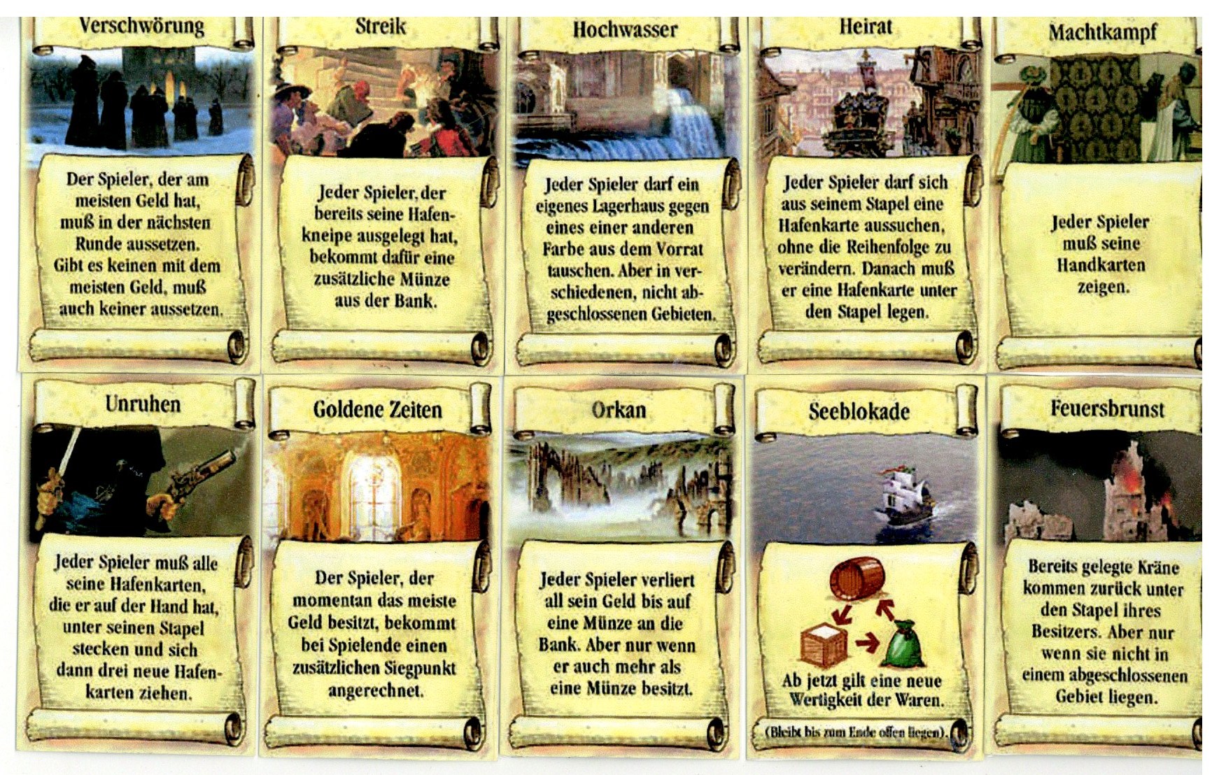 Kontor: Dre Ereigniskarten (Erweiterung)