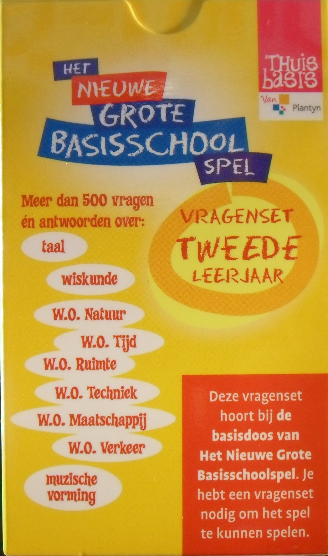 Het nieuwe Grote Basisschool Spel: vragenset tweede leerjaar