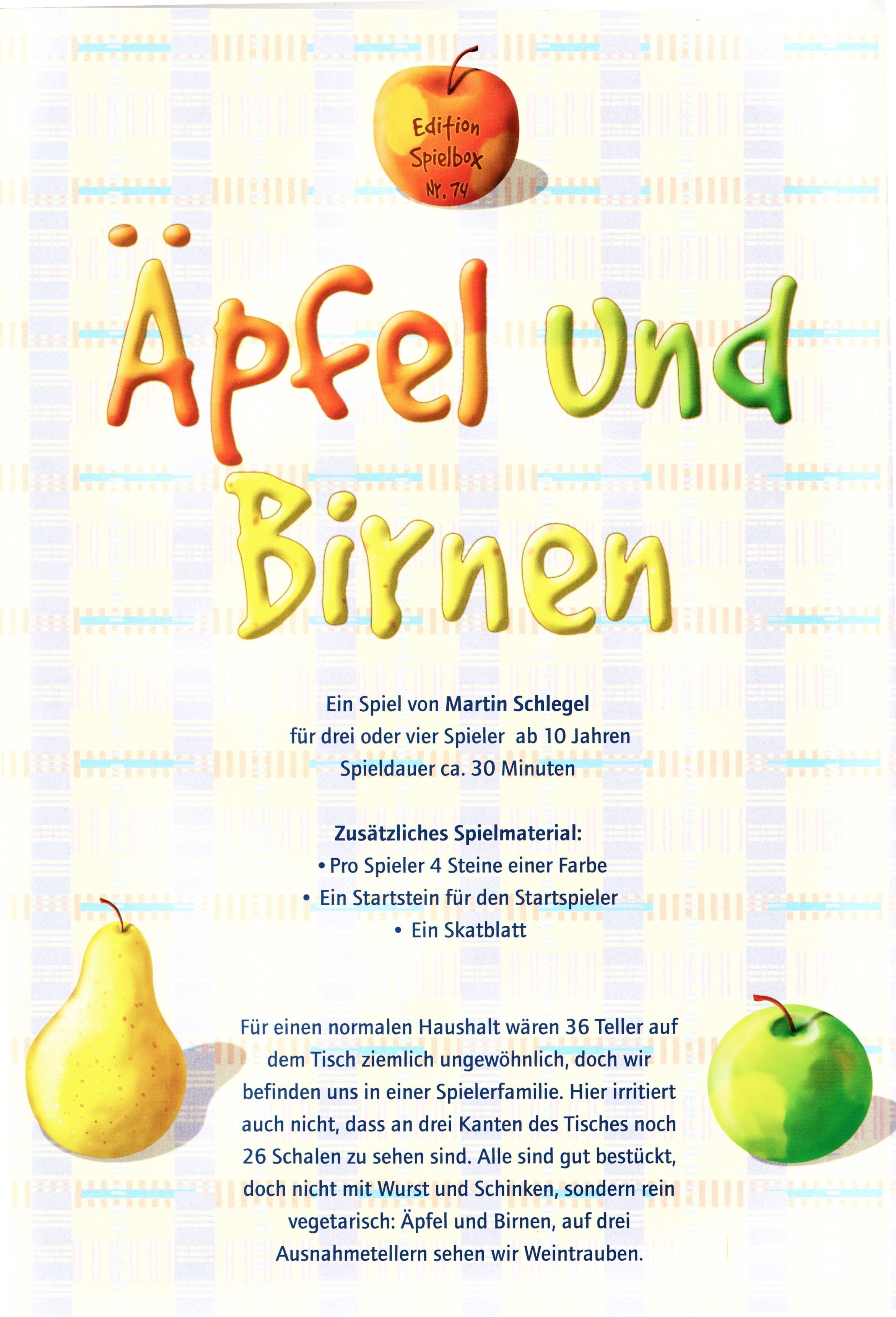 Äpfel und Birnen