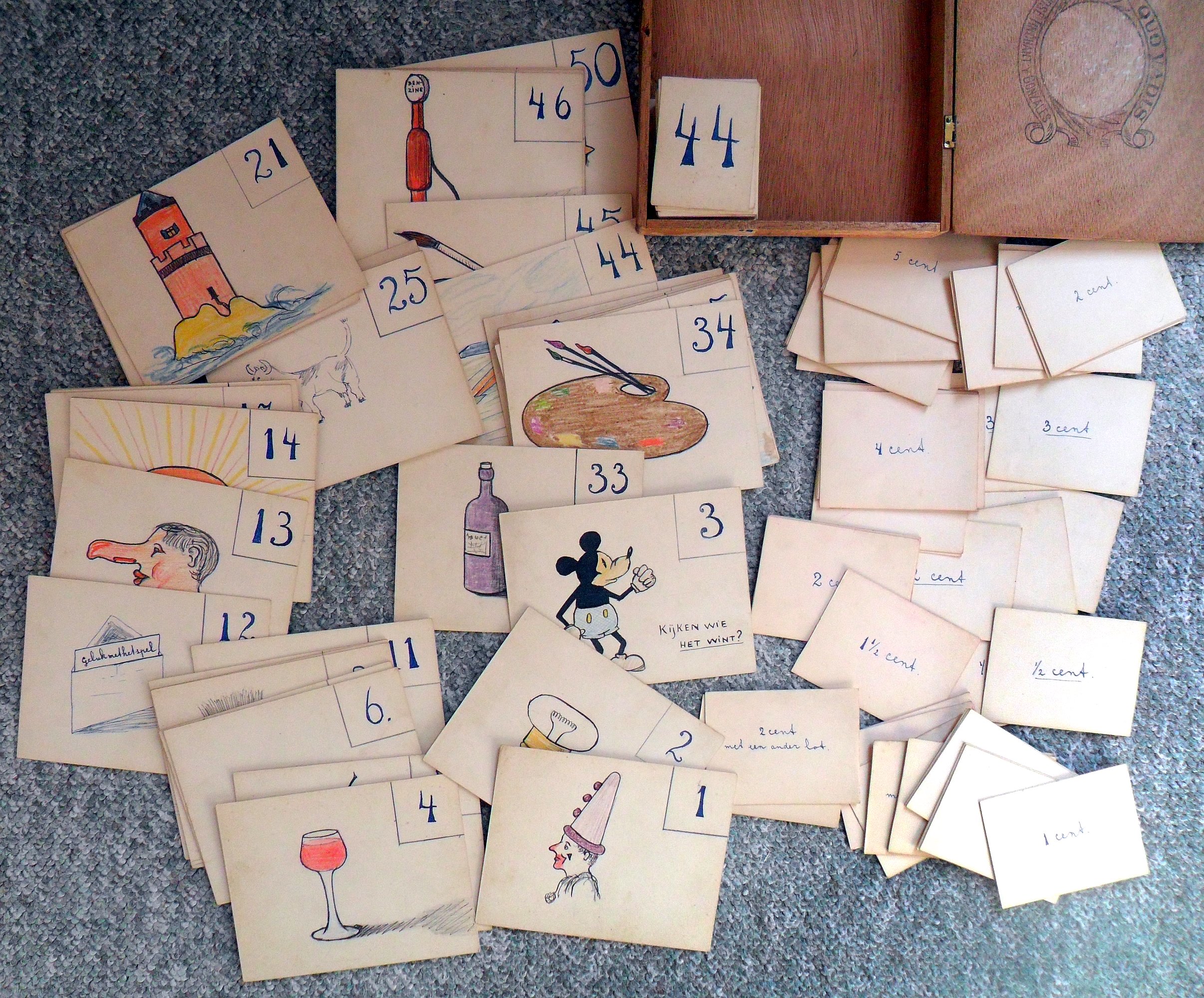 Loterijspel in 3 bedrijven