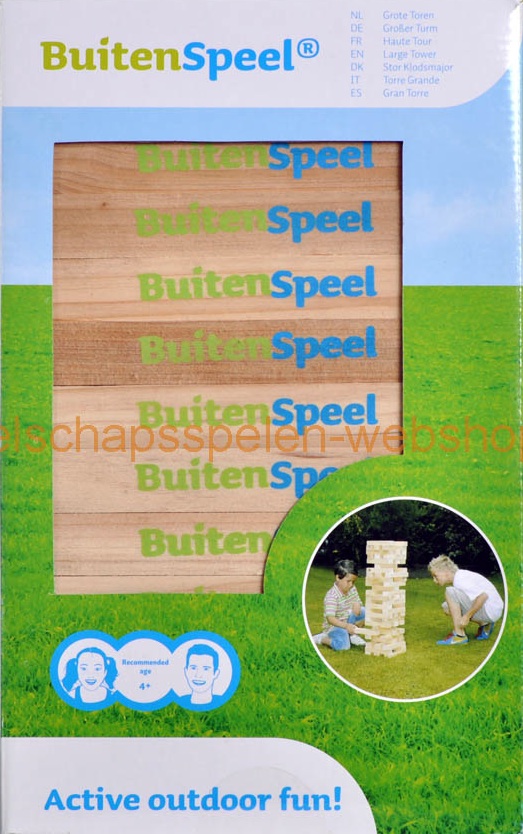 Buitenspeel: Grote Toren (Jenga)