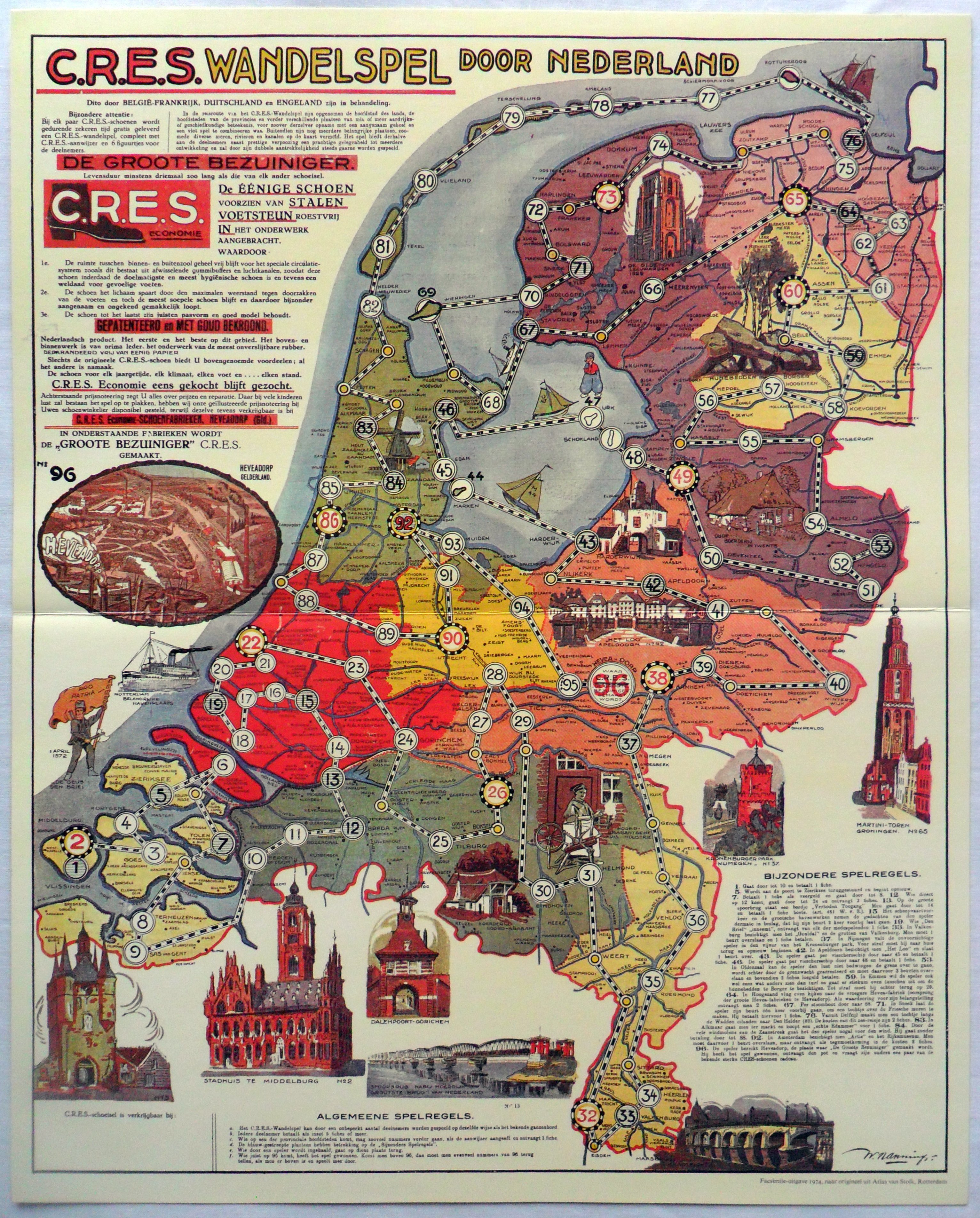 C.R.E.S. Wandelspel door Nederland