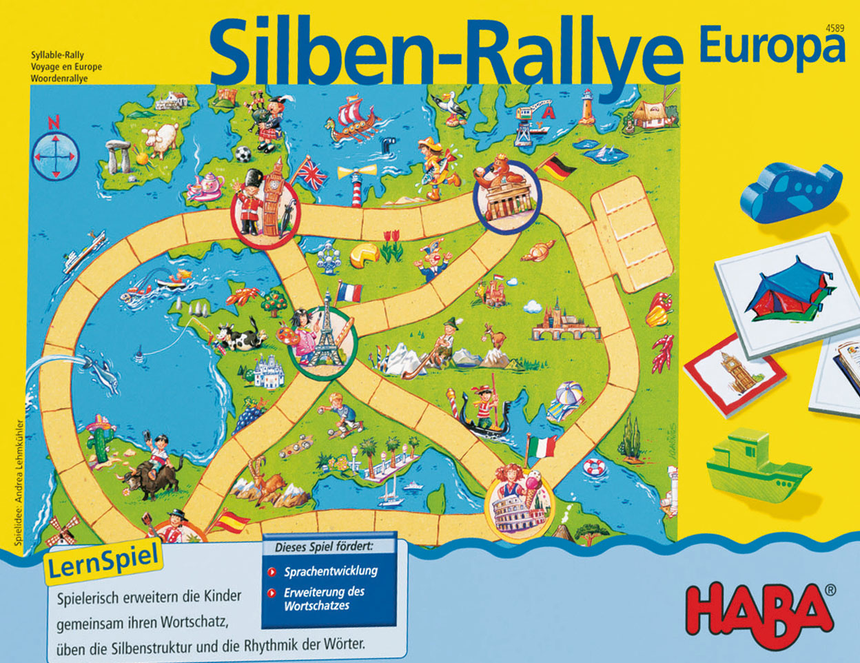 Silben-Rallye Europa (Woordenrallye)
