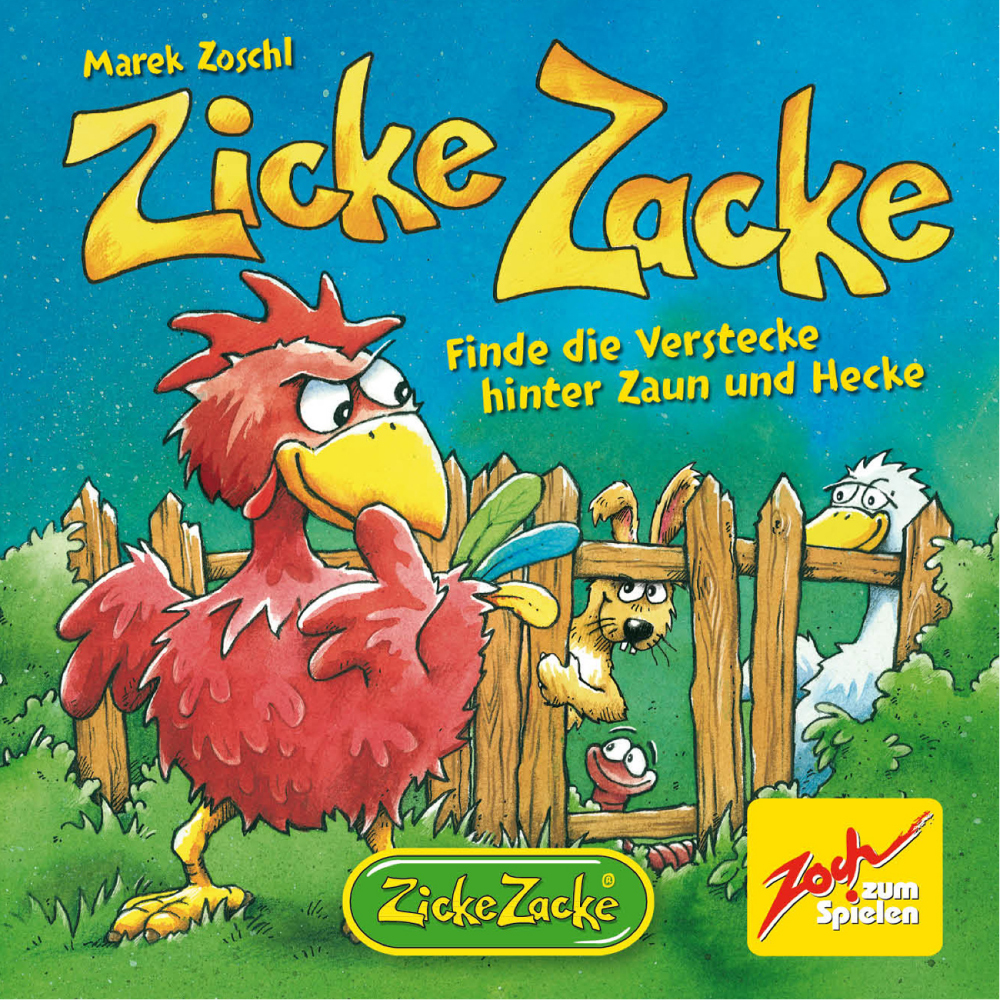 Zicke Zacke: Finde die Verstecke hinter Zaun und Hecke