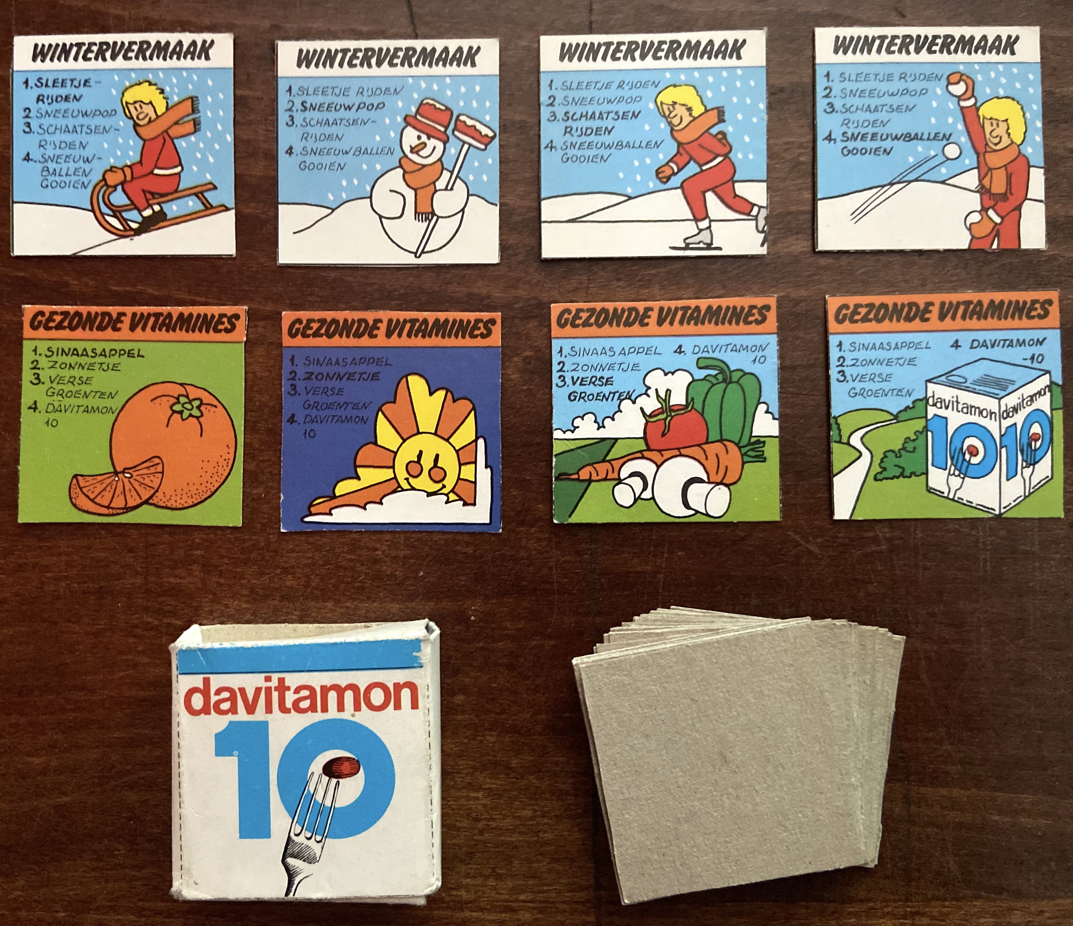 Davitamon 10: Mini Kwartet Spel