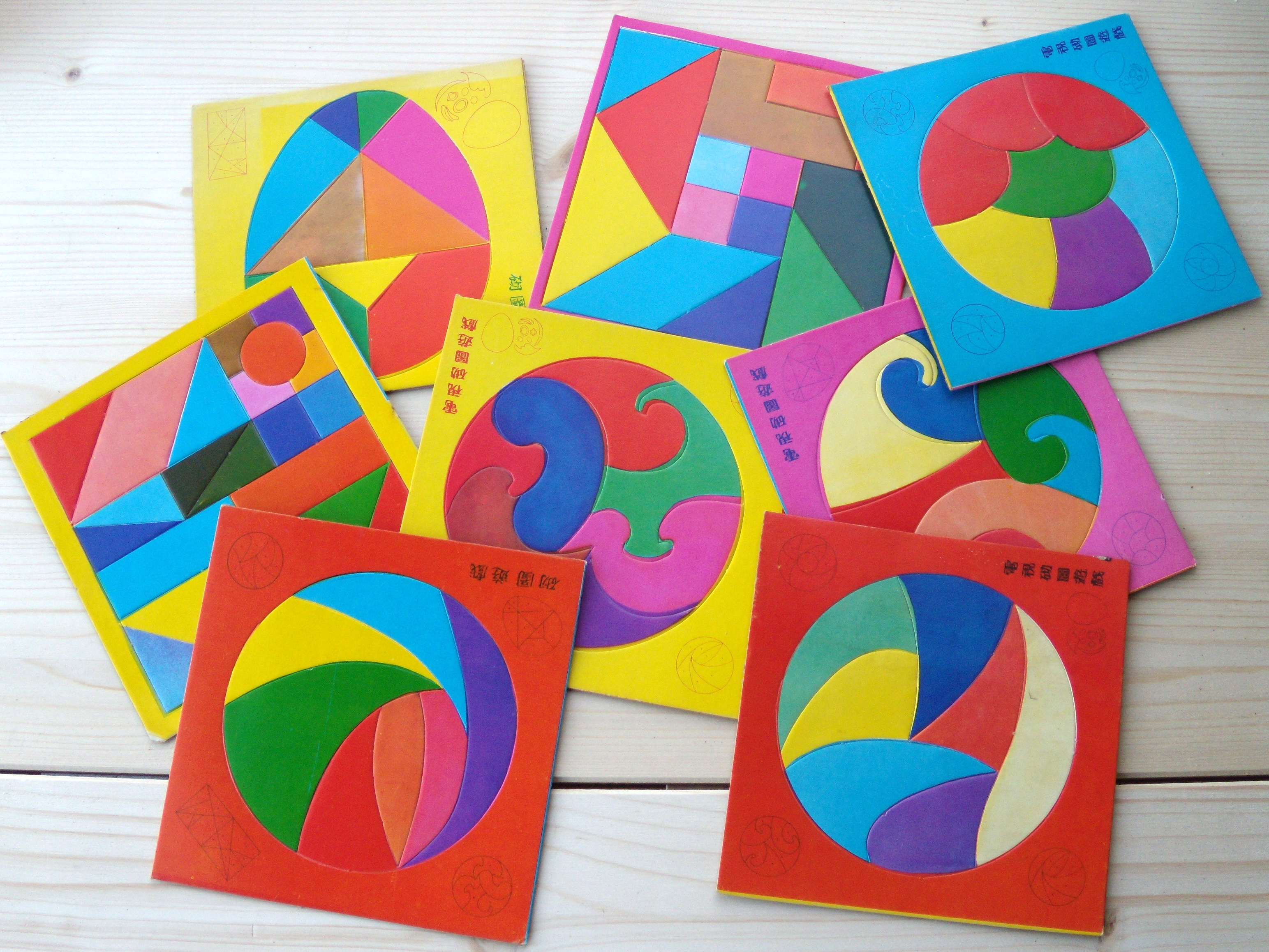 Set: Geometrische Tangram Puzzels