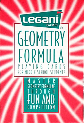 Geometry Formula Playing Cards