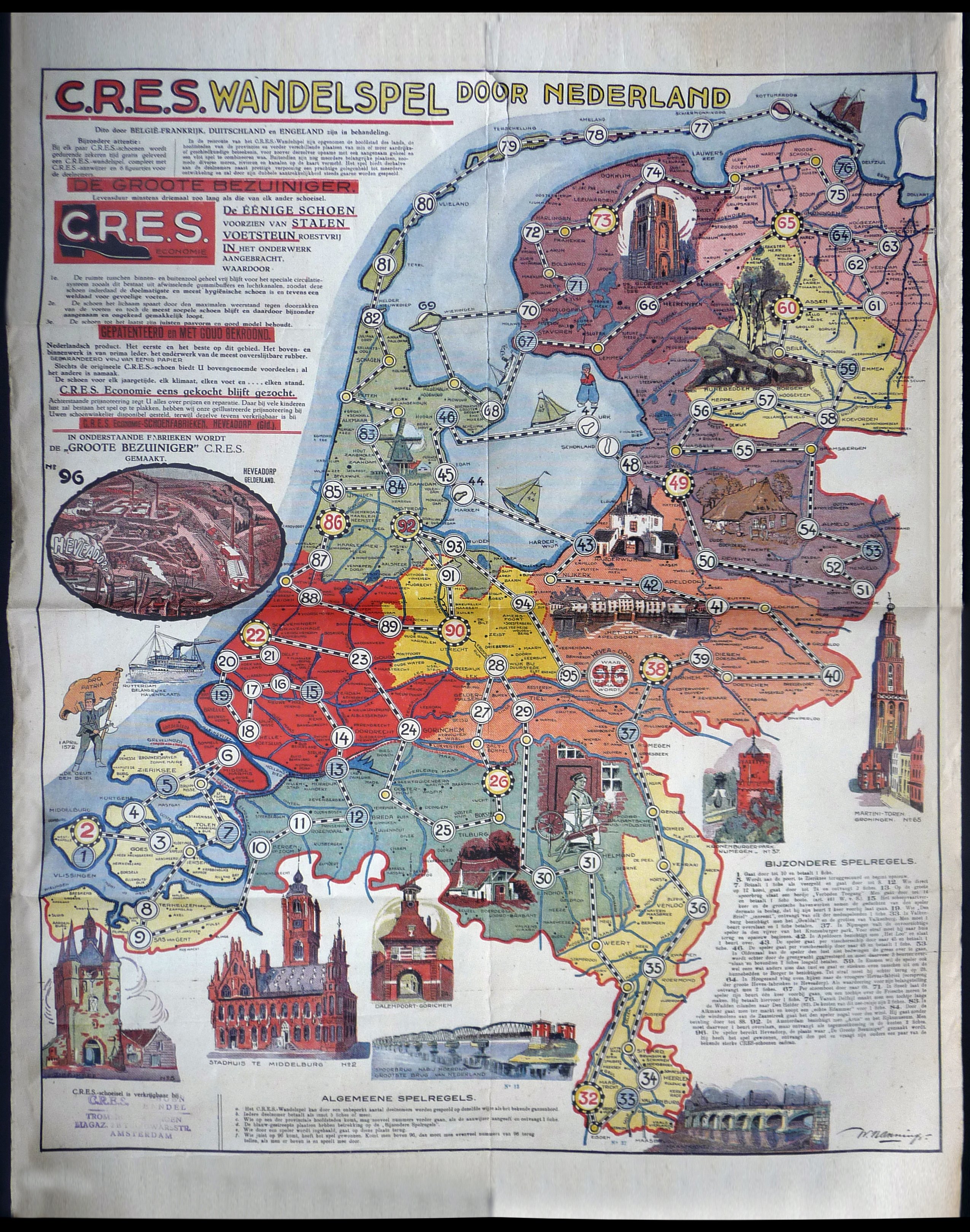 C.R.E.S. Wandelspel door Nederland