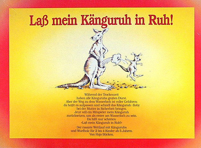 Laß mein Känguruh in Ruh!