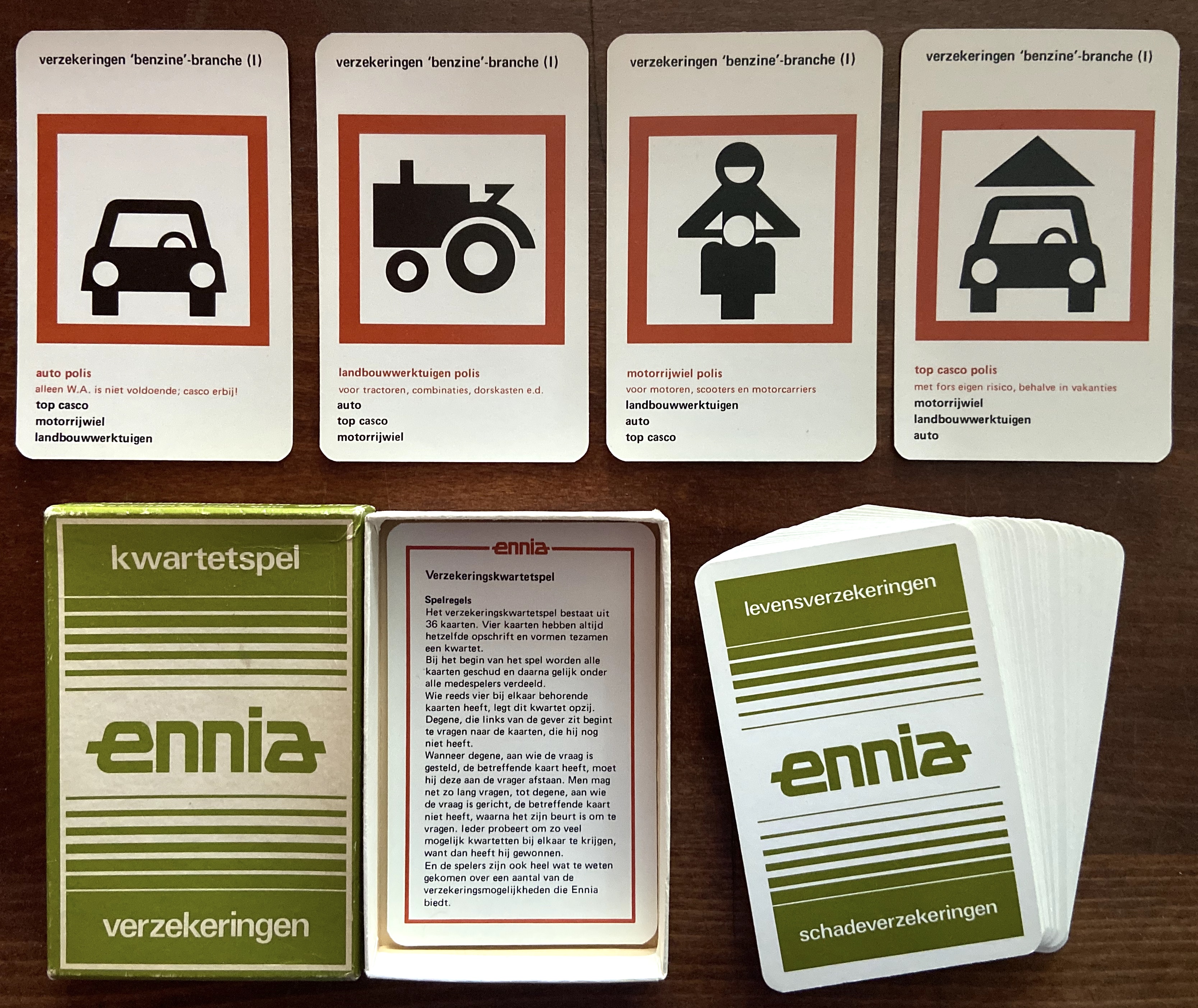 Kwartetspel: Ennia Verzekeringen