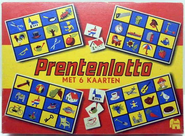 Prentenlotto met 6 kaarten
