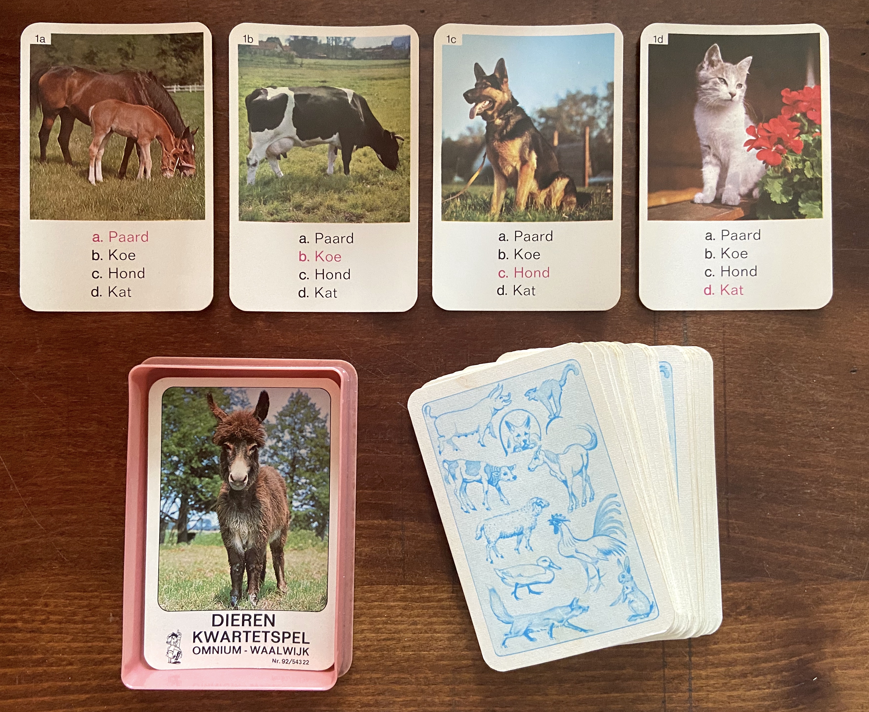 Dieren Kwartetspel