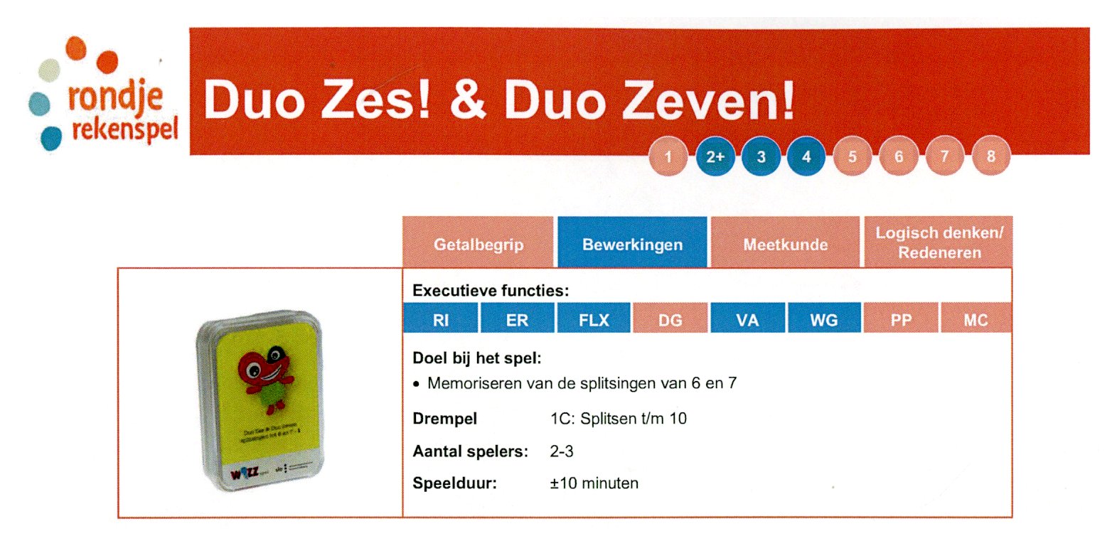 Rondje Rekenspel: Duo Zes! & Duo Zeven!
