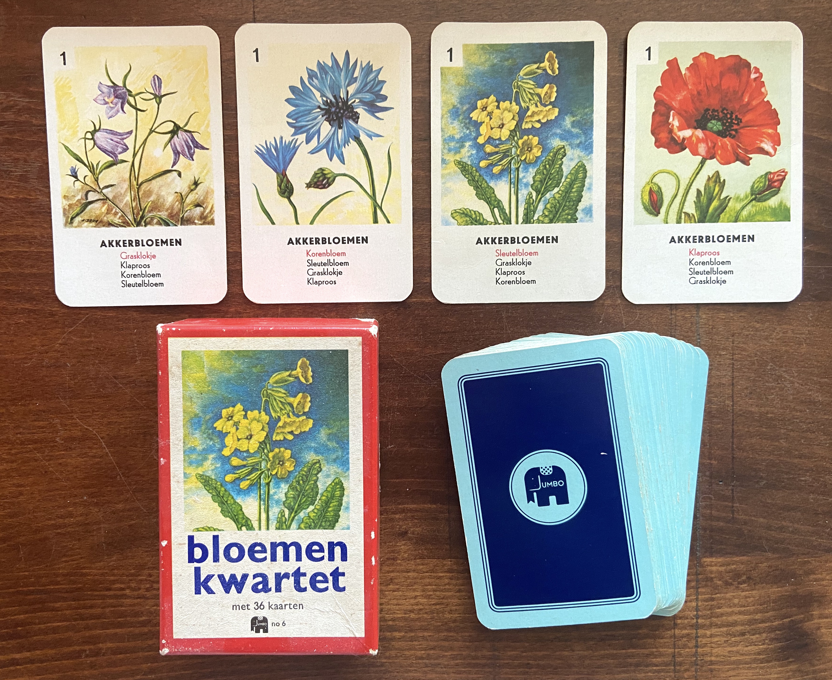 Bloemen Kwartet (met 36 kaarten)