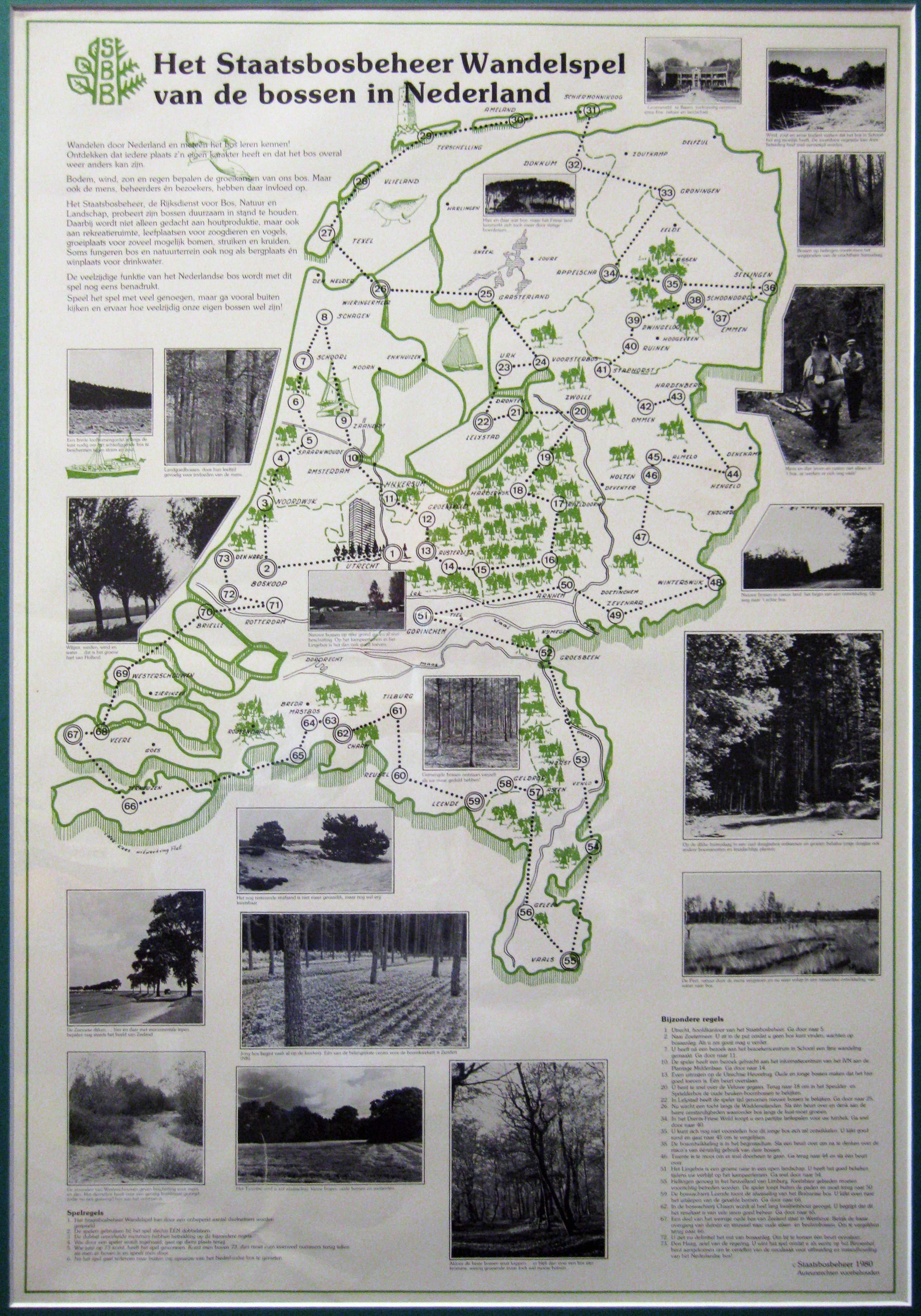 Het Staatsbosbeheer Wandelspel van de Bossen in Nederland