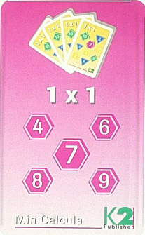MiniCalcula 1 x 1 - tafels 4, 6, 7, 8 en 9