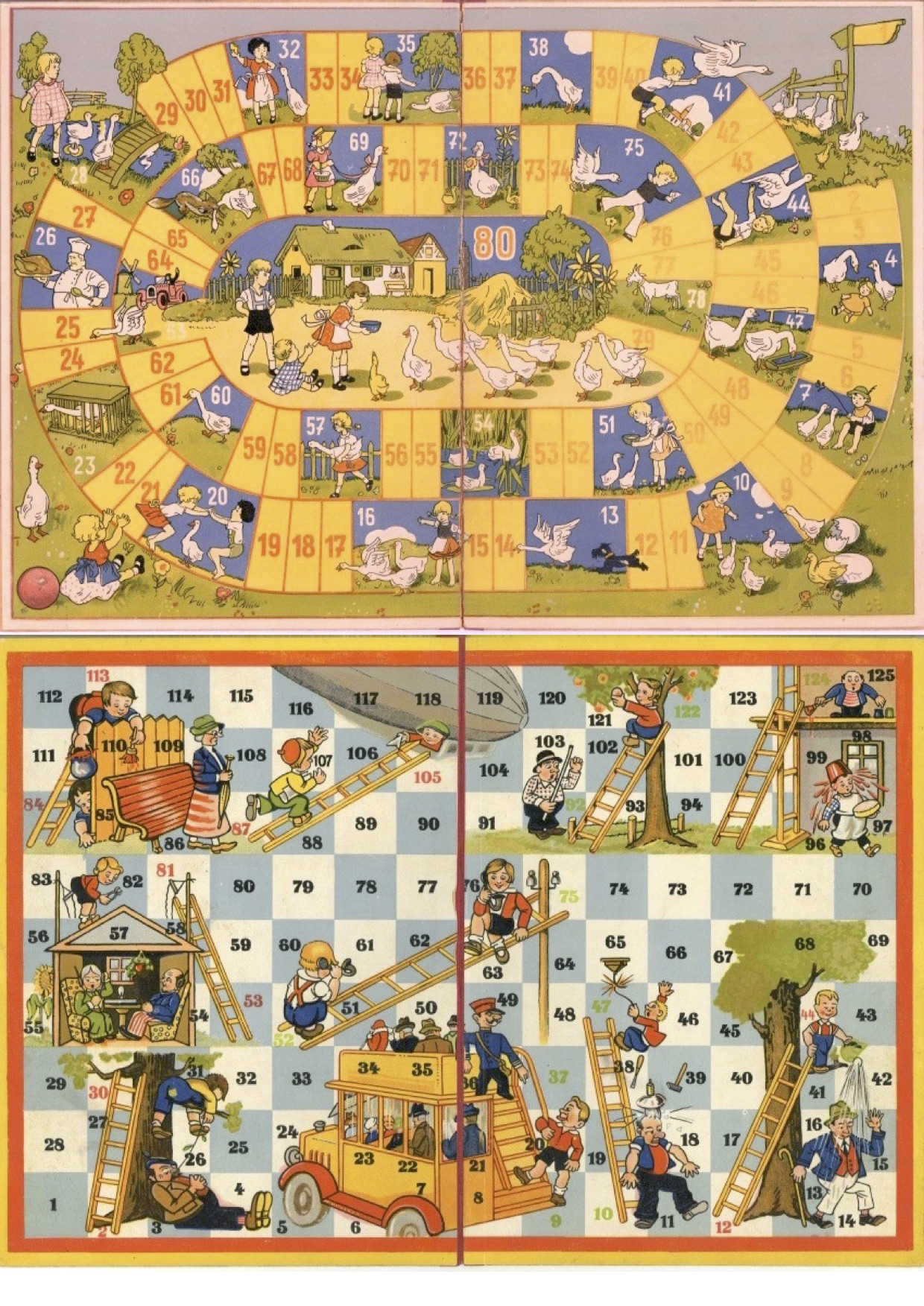 Ganzenbord/Slangen en Ladders