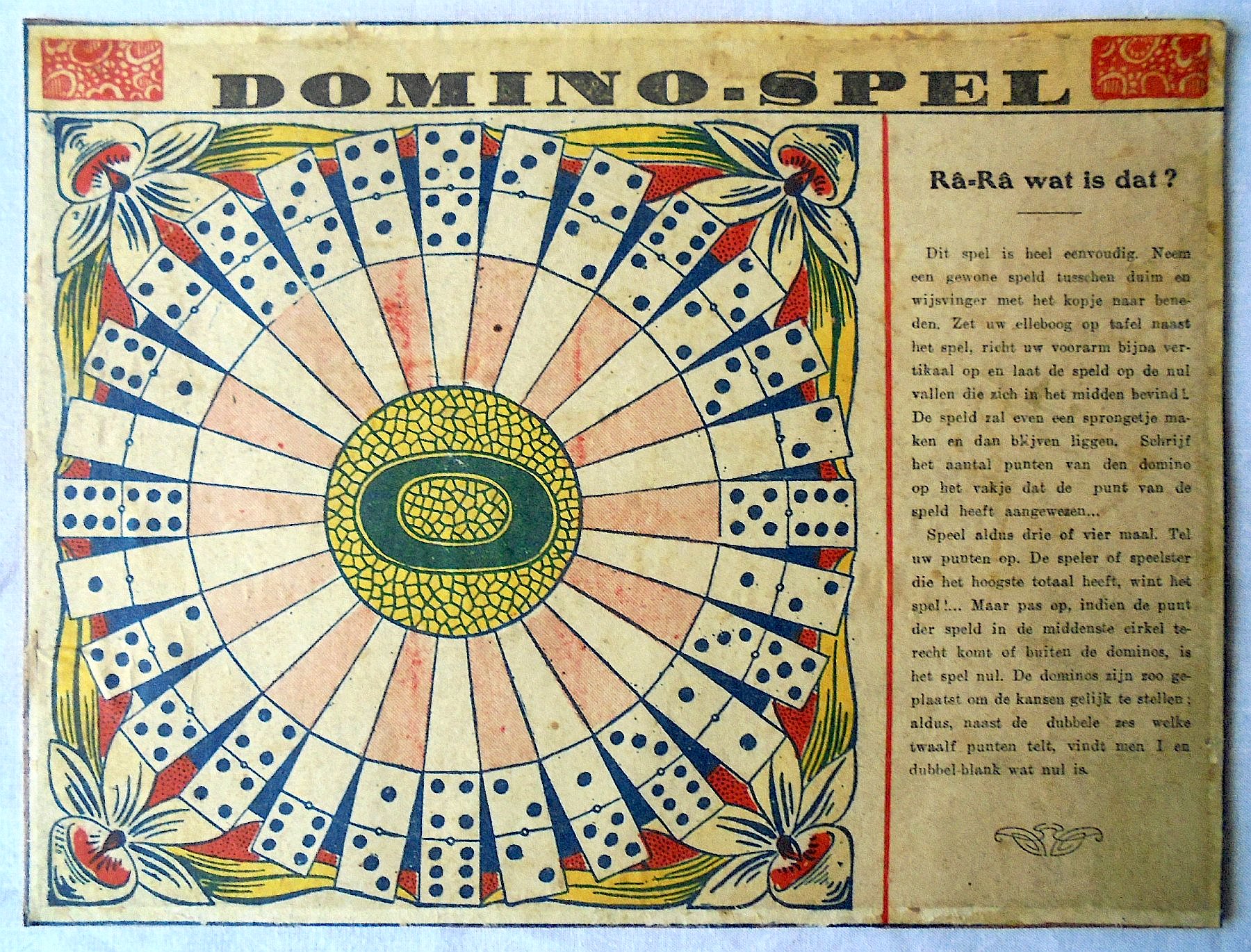 Domino-Spel: Ra-Ra Wat is dat?