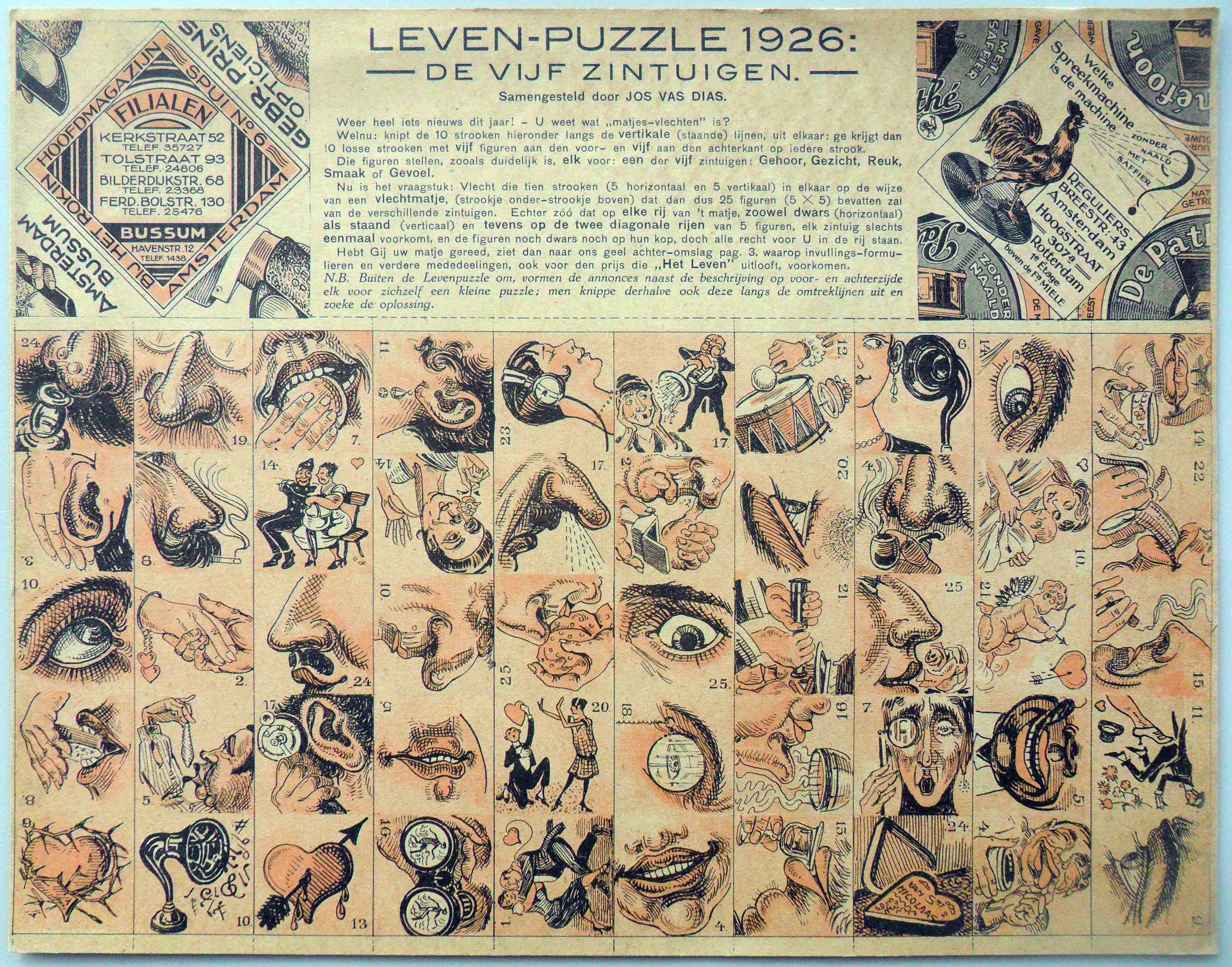 Leven Puzzle: De Vijf Zintuigen