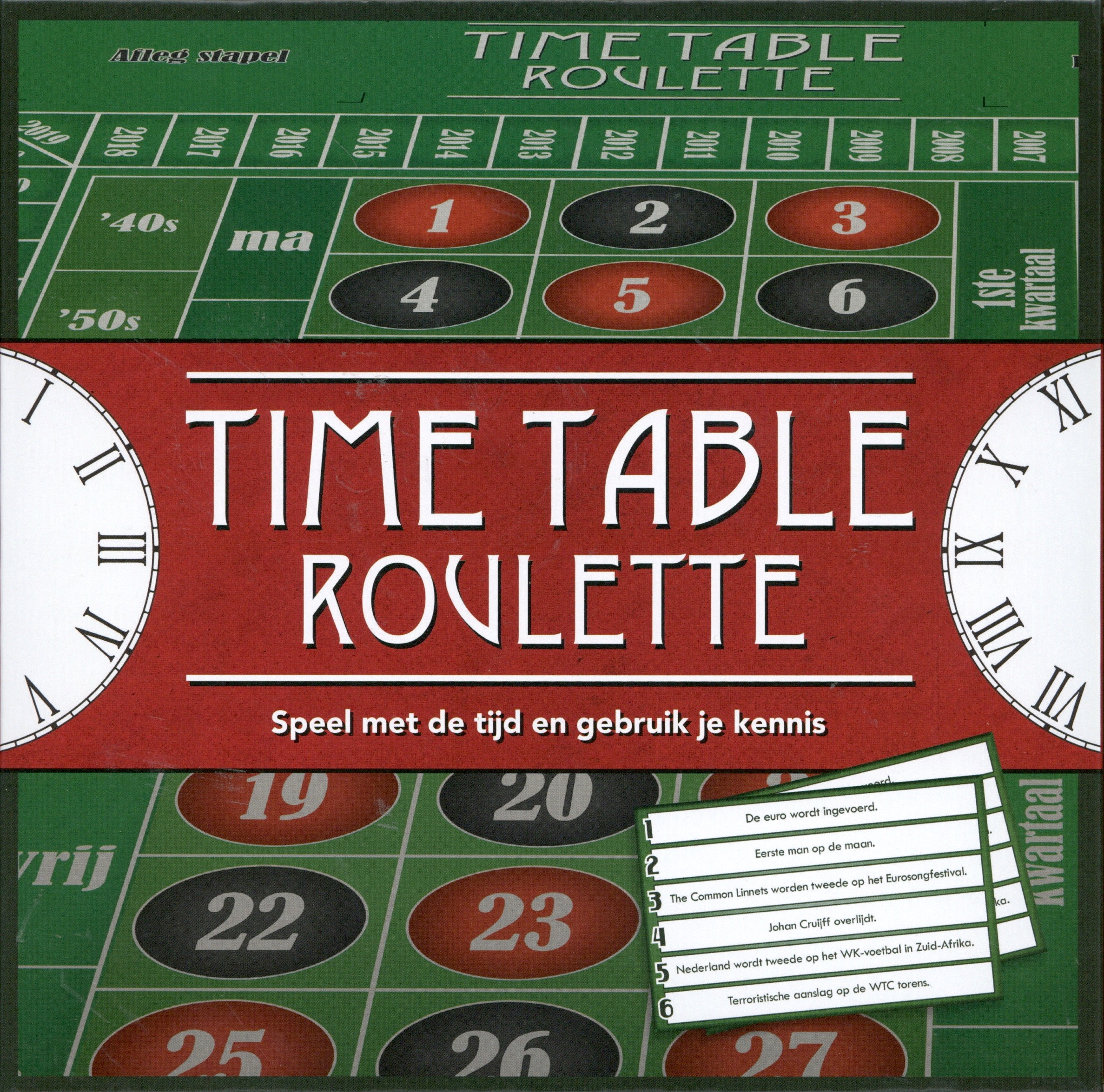 Time Table Roulette: Speel met de tijd en gebruik je kennis