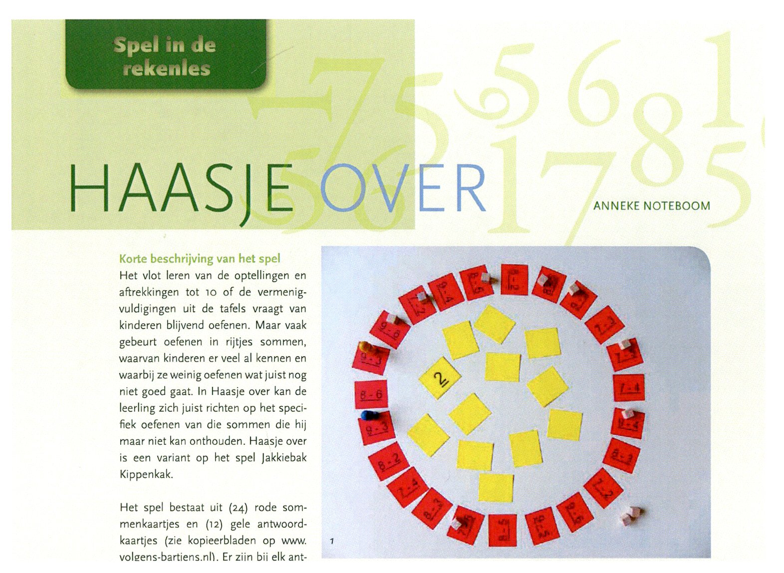 Spel in de rekenles: Haasje over