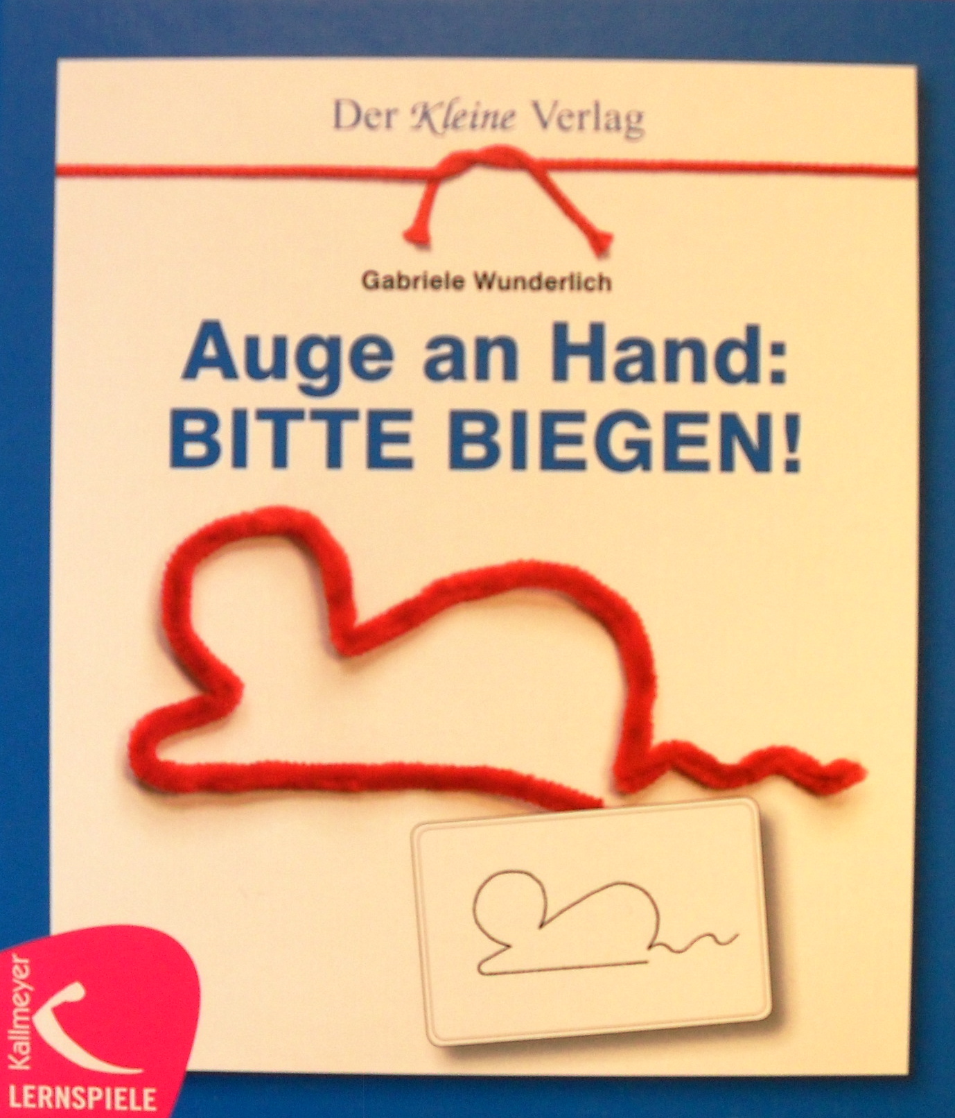 Auge an Hand: Bitte biegen