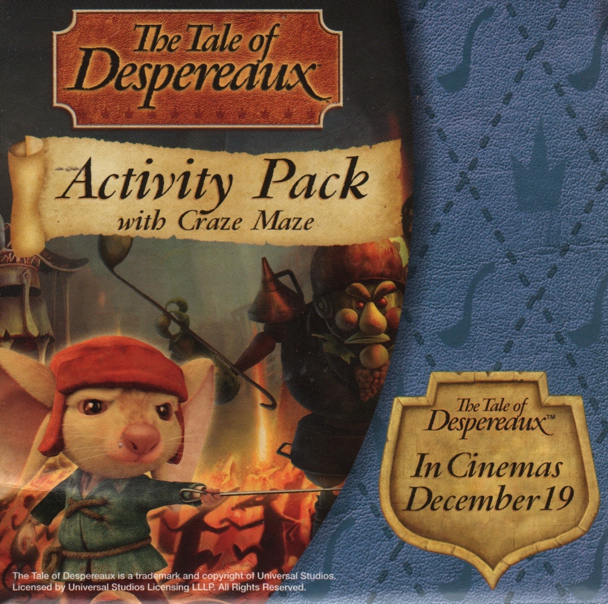 The Tale of Despereaux : activity pack with Craze Maze