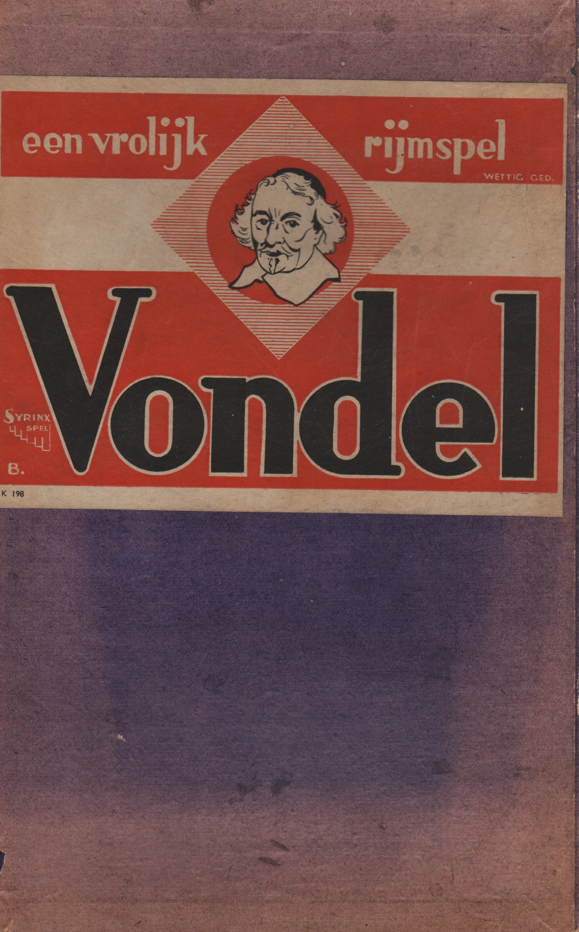 Vondel: Een Vrolijk Rijmspel