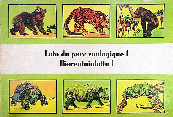 Loto du parc zoologique 1 Dierentuinlotto 1