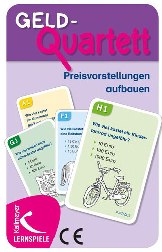 Geld-Quartett: Preisvorstellungen aufbauen