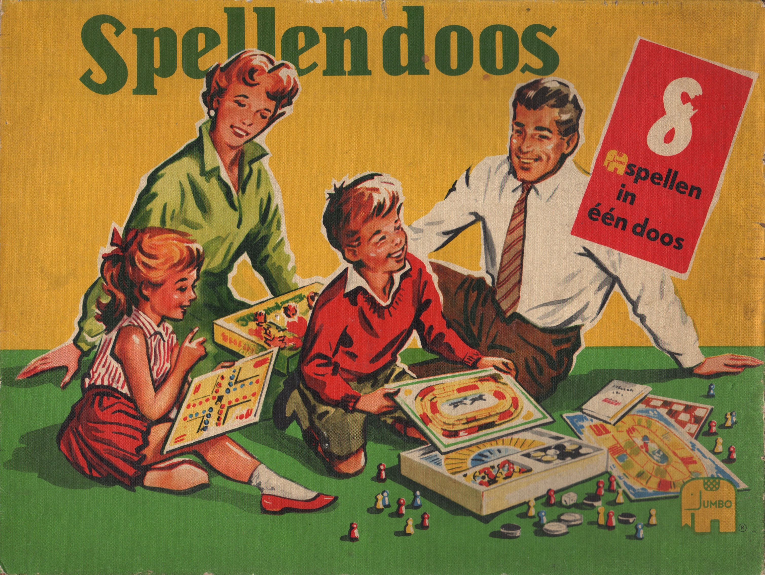 Spellendoos: 8 spellen in één doos