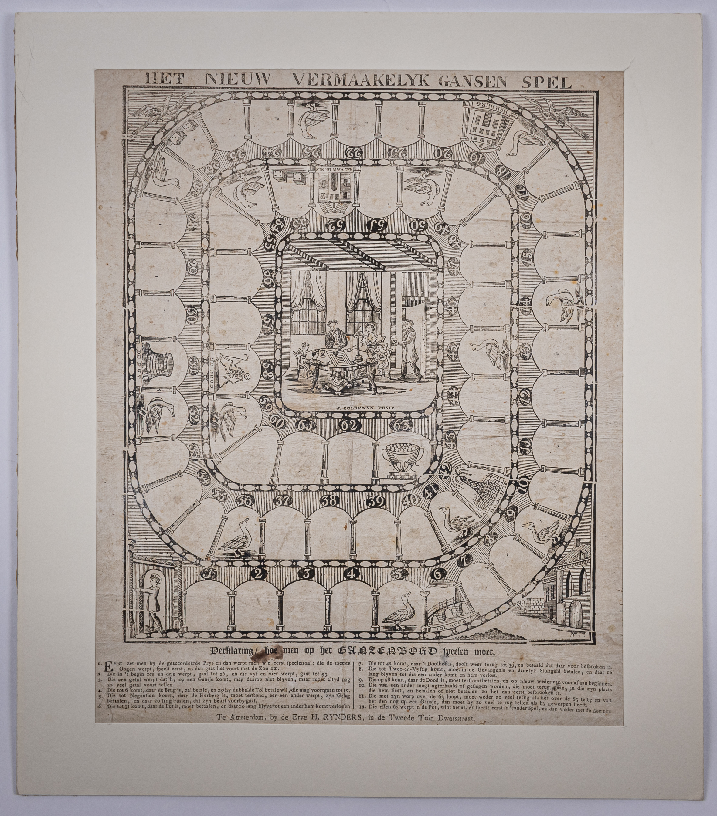 Het nieuw vermaakelyk gansen spel