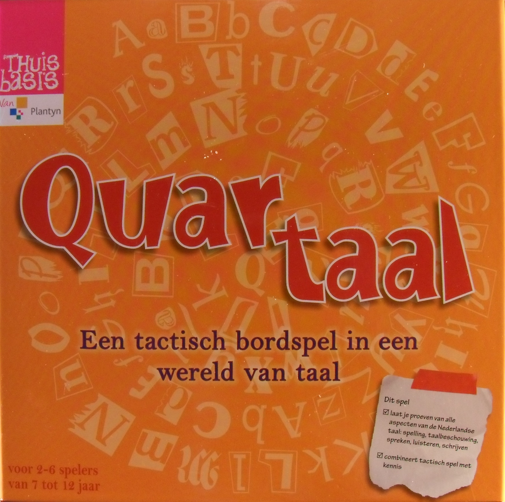 Quartaal- Een tactisch bordspel in een wereld van taal