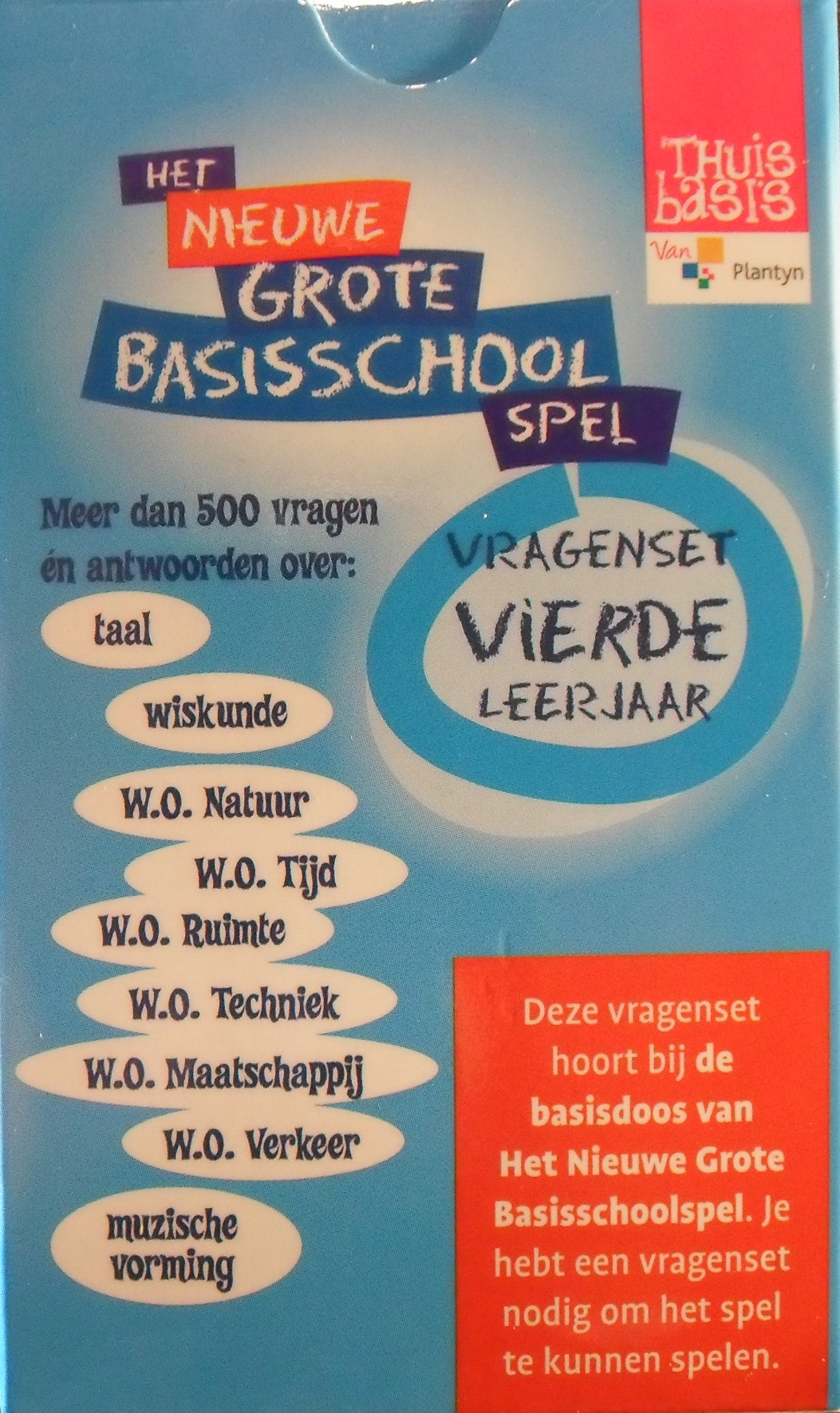 Het nieuwe Grote Basisschool Spel: vragenset vierde leerjaar